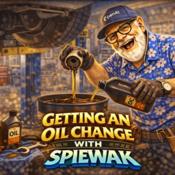 Getting a oil change with Spiewak