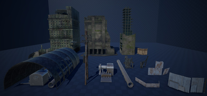 Post-Apocalyptic Roblox Buildings Asset Pack preview 2