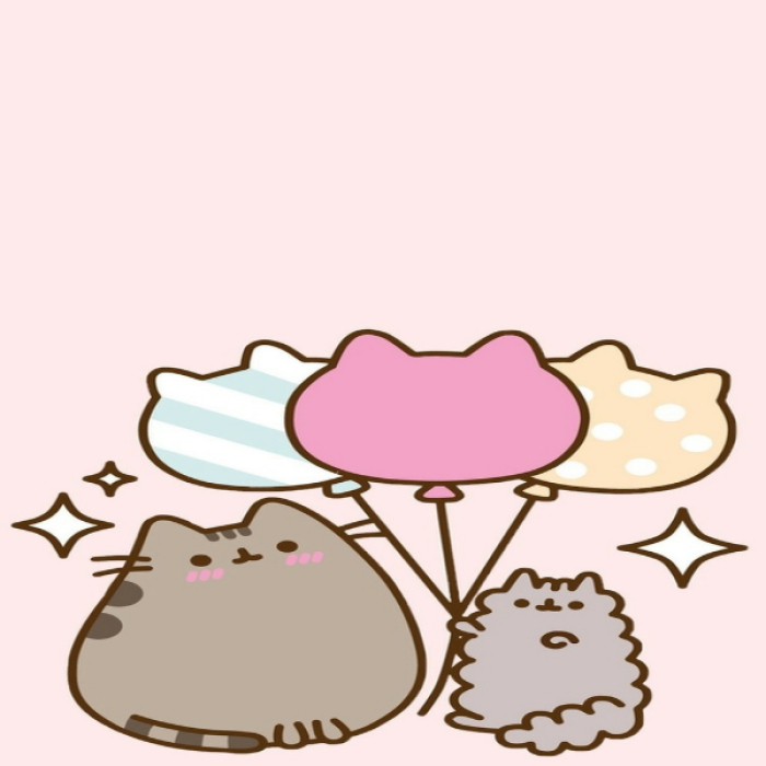 Cute Pusheen pink pastel cat Roblox decal