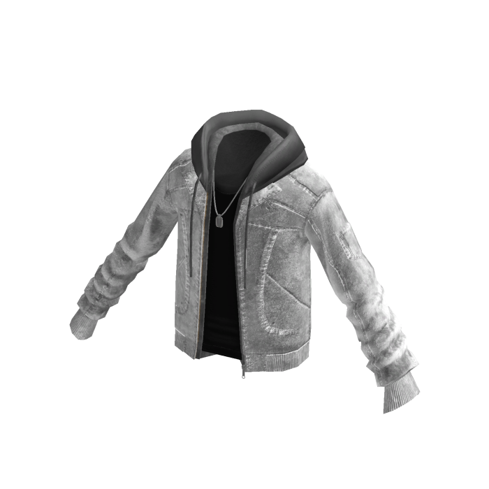 Fuzzy Zip-Up Hoodie (Grey)