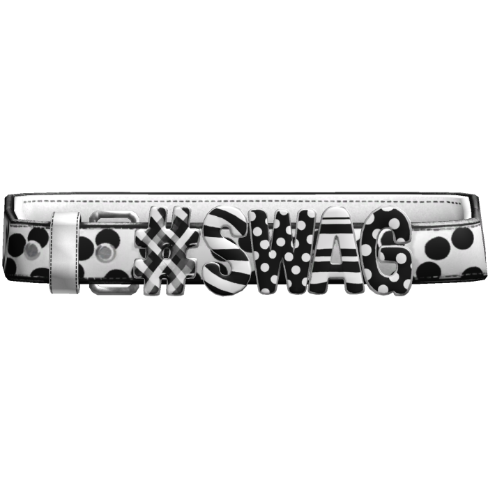 White Polkadot " Swag " Y2K Belt