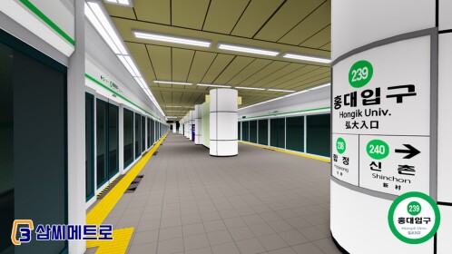SEOUL SUBWAY Line 2 Hongik Univ. Station