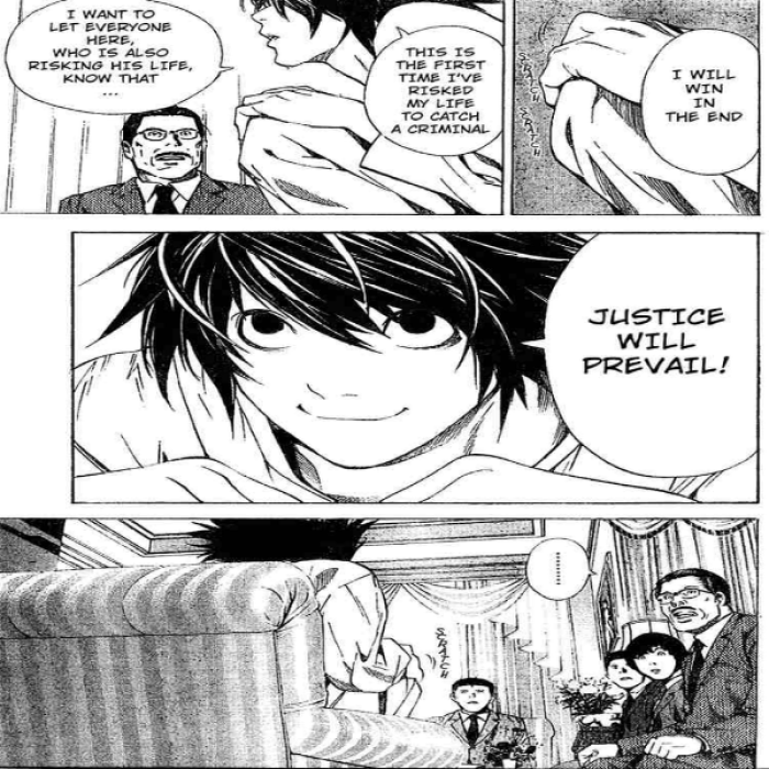 L death note manga page Roblox decal