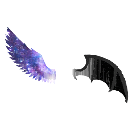 [ANIMATED] Galaxy Devil And Angel Wings