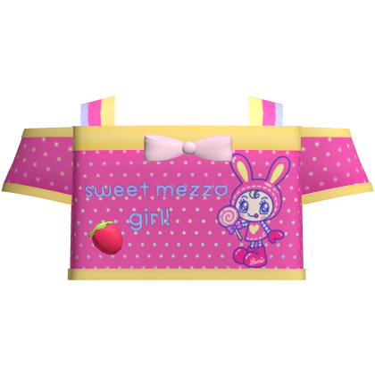 Cute Pink Polka Dot Mezzo Piano Shirt Roblox item