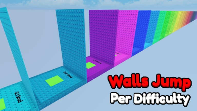 Stud Walls Springen pro Schwierigkeitsgrad-Diagramm Obby - Roblox