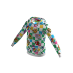 Piñata Smashlings Green Checkerboard Hoodie