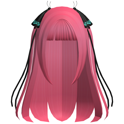 Nino Nakano Long Pink Hime Cut with Pigtails