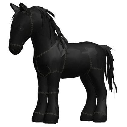 knitted horror horse background prop Roblox item