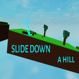 Slide down a hill icon