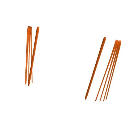 Very Long Nail Orange