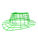 Green Hacker Hologram Fedora