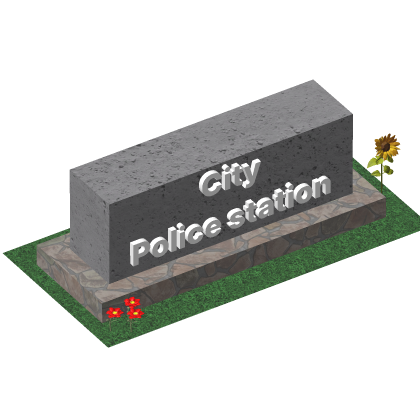 ⭐ City police station sign Working Jail Cells Ma