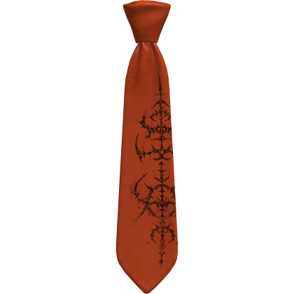 Orange Cybersigilism Tie 1.0