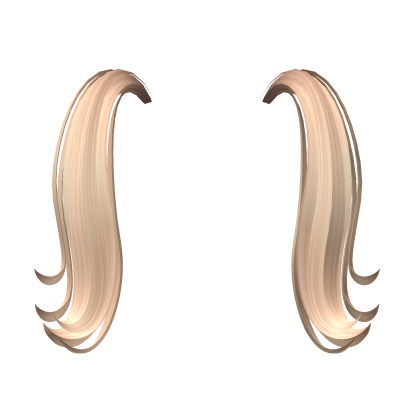 Fluffy Pigtail Extensions in Blonde Roblox item