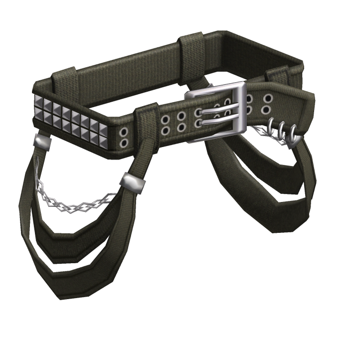 Y2K Punk Grunge Emo Green Streetwear Waist Straps