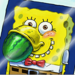 Spongebob eats a watermelon and dies