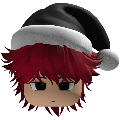 Beautiful hair emo y2k Christmas beret (Red)