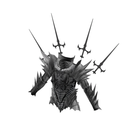 Medieval Divine Knight Aura Armor Top Silver