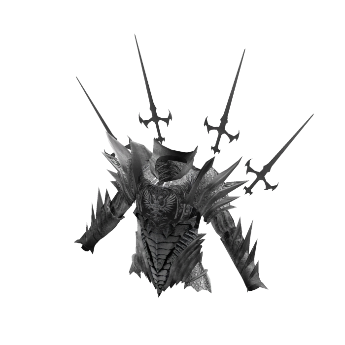 Medieval Divine Knight Aura Armor Top Silver