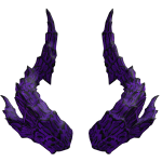 Violet Twisted Demon Horns