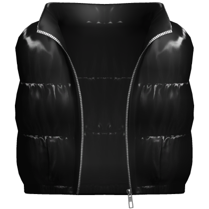 Black Shiny Puffer Vest [BOY]