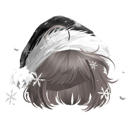 Christmas Cute Hair w/Santa Hat (Ash)