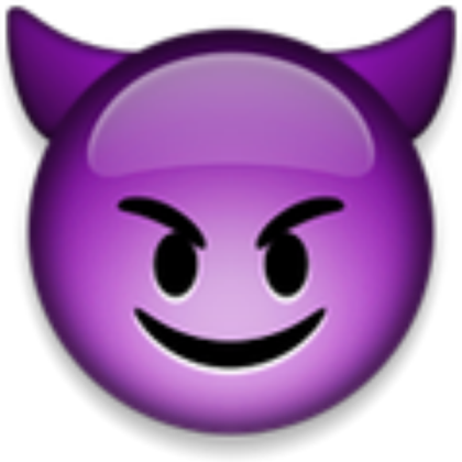 Purple Devil Emoji Roblox decal