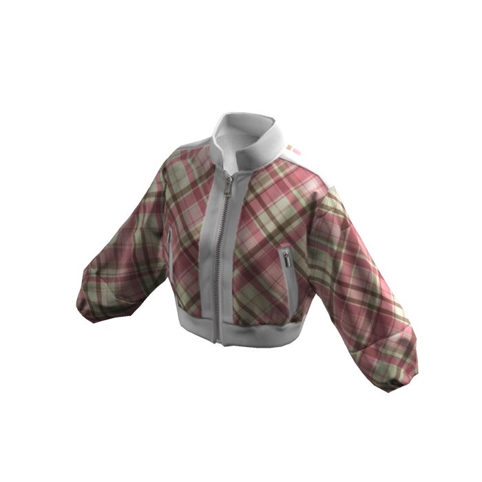 Pink checkered coat - ZN