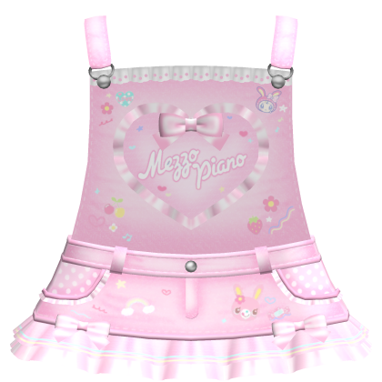 ♡꒱ adorable pink mezzo piano overalls Roblox item