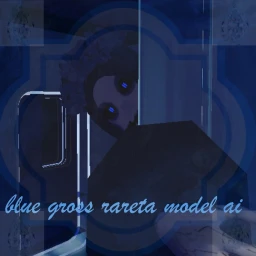 blue gross rareta model ai icon