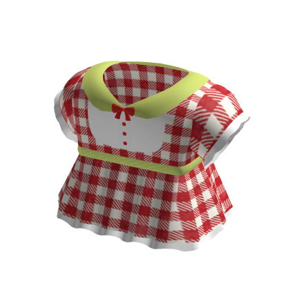Cute Igari Mori Kei Red Plaid Apple Twee Shirt