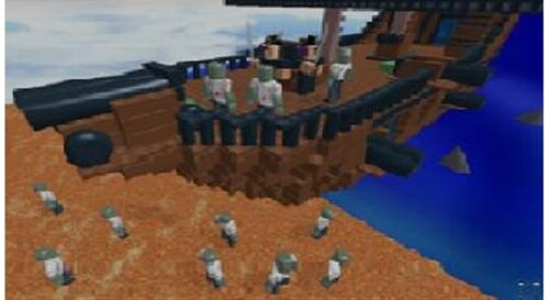 Build a ship and sail to zombie island! [BROKEN]