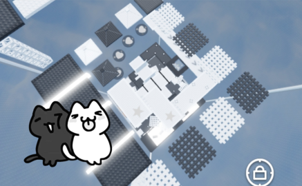 Tower Cat White Black