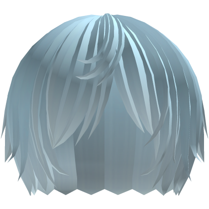 ‘’ (๑ — ‸ ҂)ゝcurly emo hair in pastel blue Roblox item