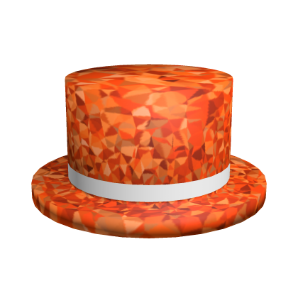 Orange Sparkle Time Classic Top Hat