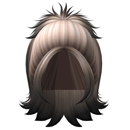 Y2K Grunge Popstar Ponytail (Platinum Black) Roblox item