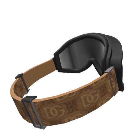 Brown Designer Ski Goggles | Raised Sideways Roblox item