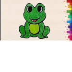 The green friendly frogs