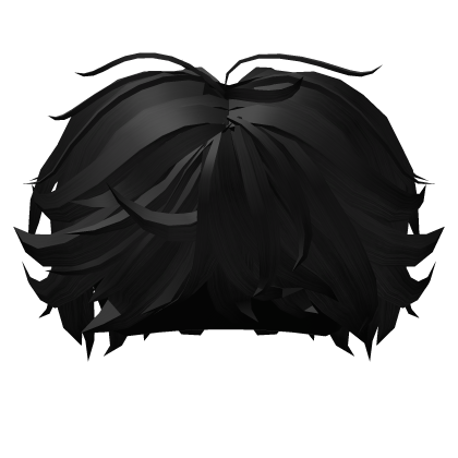 Messy Fluffy Soft Black Cheap Hair Roblox item