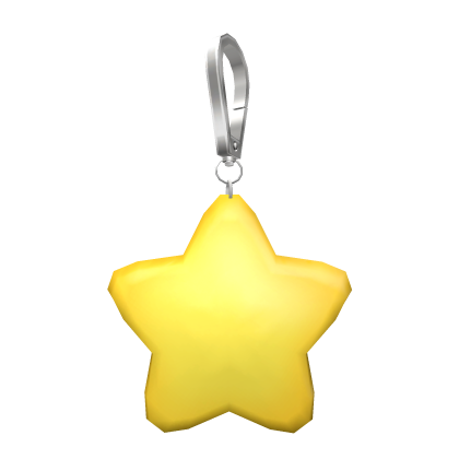 Star Plushie Keychain Yellow