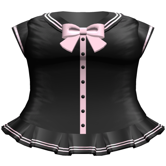 Kawaii Anime School Sailor Dress (Black & Pink)