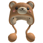 Cute fuzzy bear hood
