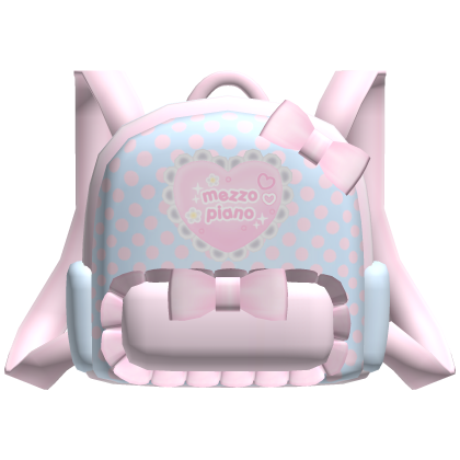 Cute Pink Denim Cutecore Mezzo Piano Backpack 1.0