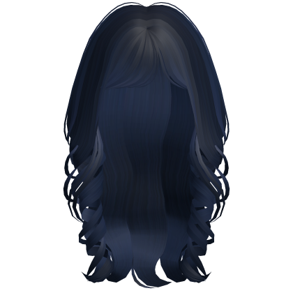 Soft Coquette Long Wavy Hair (Blue)