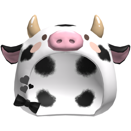 cute milk cow hood