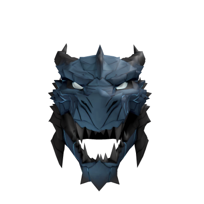 Dark cyan dragon warrior helmet 