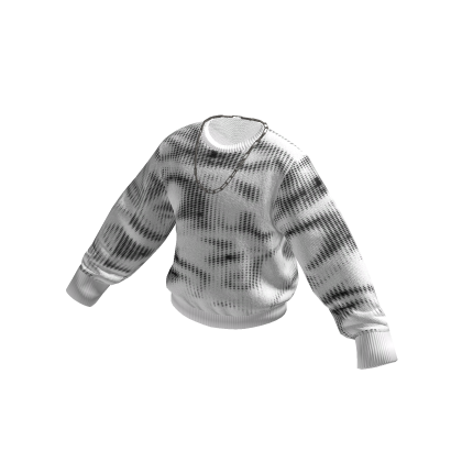 NEWBIE - Y2K White Mono Knit Sweater