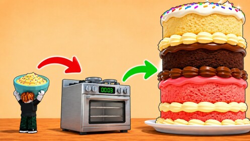 Làm một chiếc bánh khổng lồ!