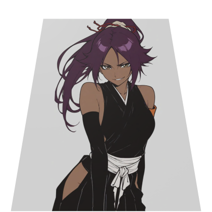 Yoruichi Bleach Anime Girl Cape